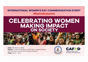 Press Release At The 2024 International Women’s Day Commemoration Event